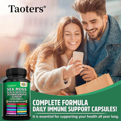 Algues biologiques avec Ashwagandha – Soutiennent le système immunitaire, la santé des articulations, le nettoyage intestinal, la détoxification et le sommeil