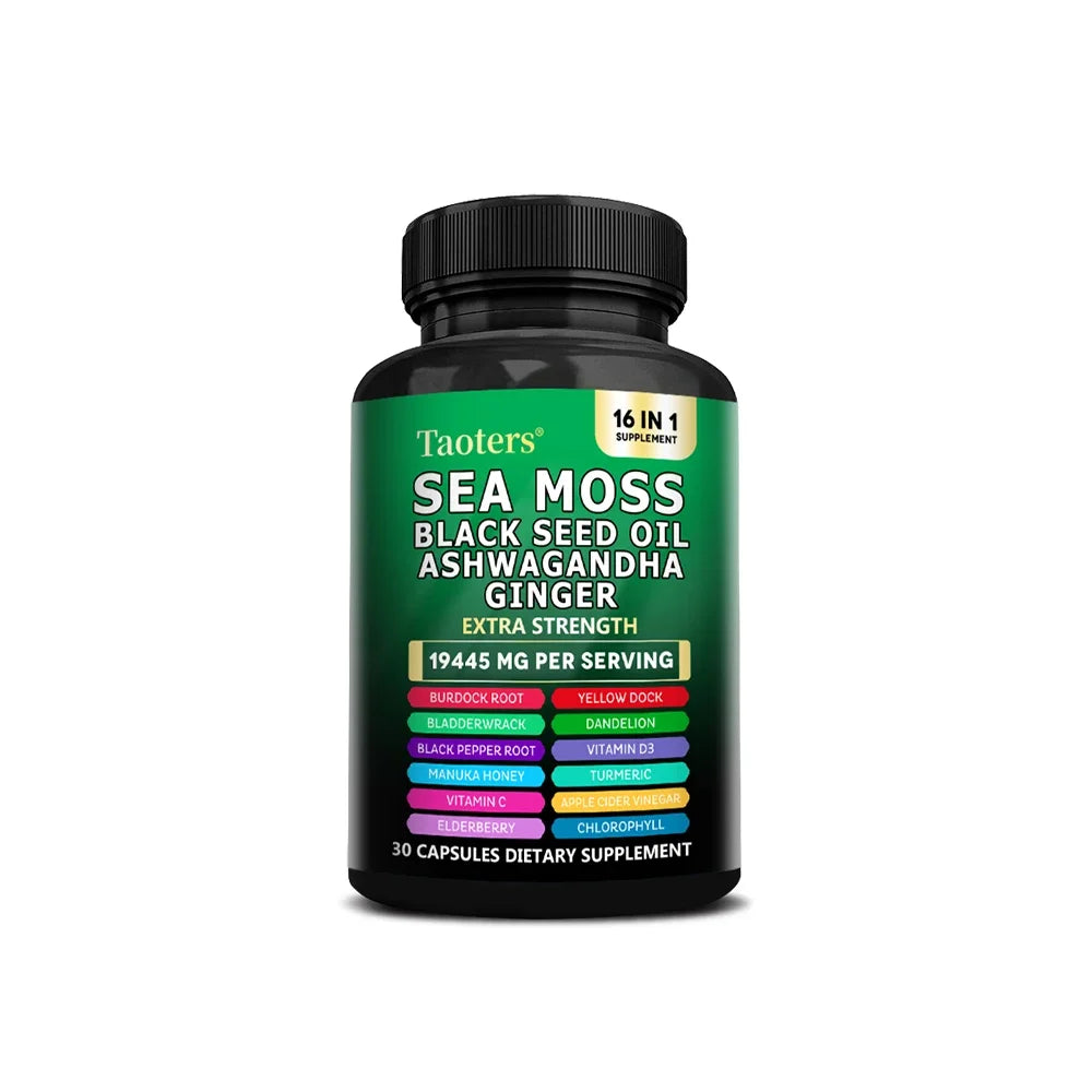 Algues biologiques avec Ashwagandha – Soutiennent le système immunitaire, la santé des articulations, le nettoyage intestinal, la détoxification et le sommeil